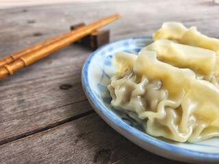 Steamed dumplings pork Chinese food