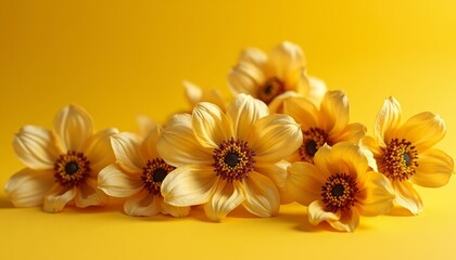  Bright and cheerful yellow flowers in bloom