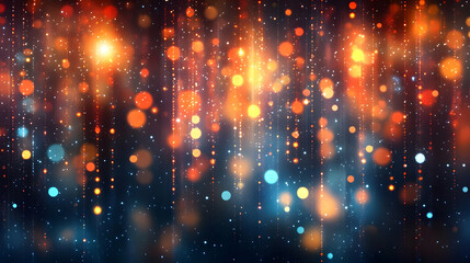 Obraz premium Abstract Background with Warm Glowing Lights