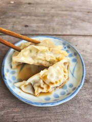 Steamed dumplings pork Chinese food