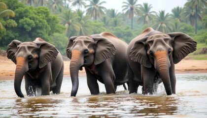  Elephants in harmony with nature