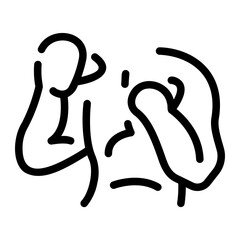 Obraz premium boxer Line Icon