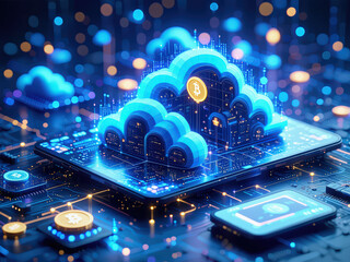 visualisation of cloud services, and cryptocurrencies