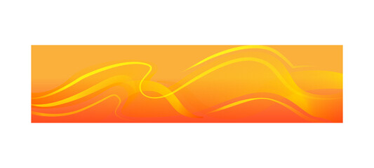 Orange abstract wave line banner and poster background vector