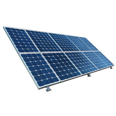 Solar plate isolated on transparent background