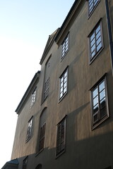 Obraz premium Beautiful facades of ancient houses in Warsaw.