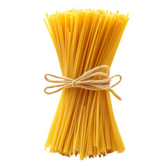 spaghetti pasta bunch isolated on transparent background