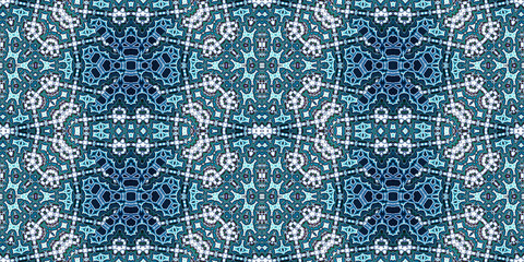 Fototapeta premium Seamless banner pattern. Abstract wide texture. The background is creative abstract.