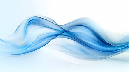 Fototapeta premium Abstract Blue Wave Illustration