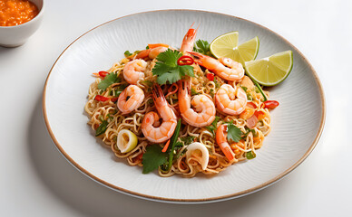 salad with shrimps and vegetables, Mouth wourthing, amazing look