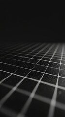 Minimalistic Black Background with White Grid, 80% Black, 20% White, Background Only
