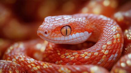 Fototapeta premium portrait of a beautiful snake