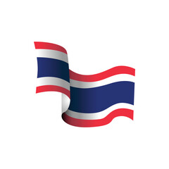 Thailand nation flag icon design vector