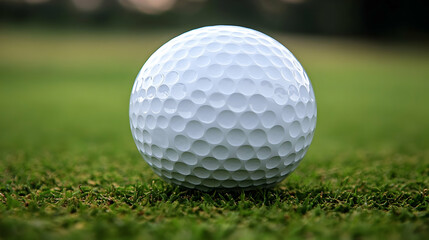 Obraz premium Golf Ball on Green Grass - Photo