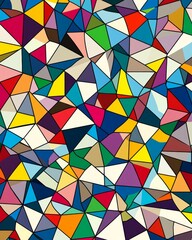Fototapeta premium Random Triangular Pattern