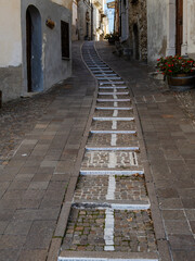 Obraz premium Montelapiano between heaven and earth