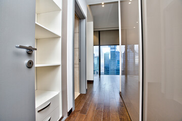 Empty Room Interior in Luxury House Office