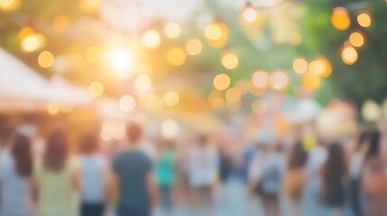 Crowd at concert - summer music festival 