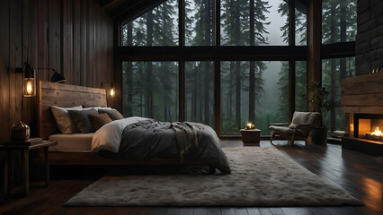 modern bedroom interior 