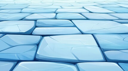 Fototapeta premium A blue stone floor with a lot of cracks