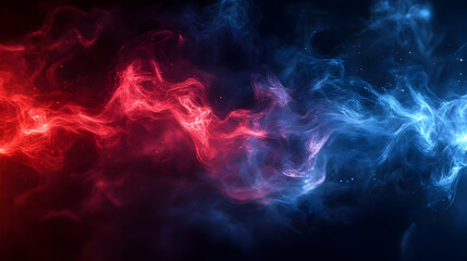 Abstract Background with Red and Blue Smoke
