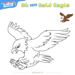 Coloring Page Bald Eagle