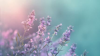 Softly lit, gradient background in muted lavender