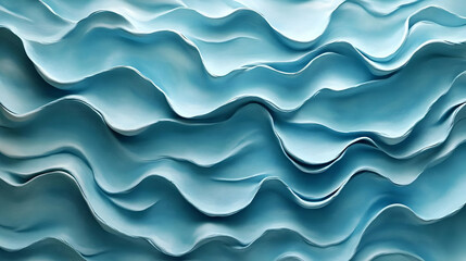 Fototapeta premium Abstract Blue Wavy Background