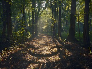 Obraz premium path in the forest