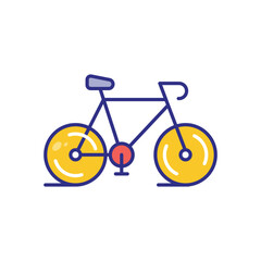 Bicycle vector icon stock illustration