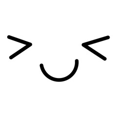 Funny facial expressions. funny and cute facial expressions. on a white background