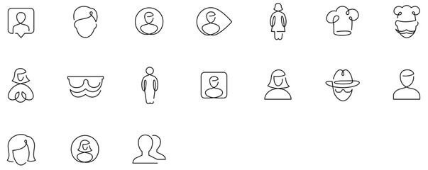 Set of Profile & Users icons