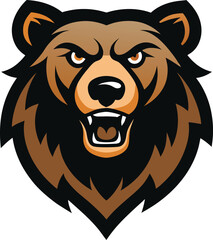 bear head mascot 
