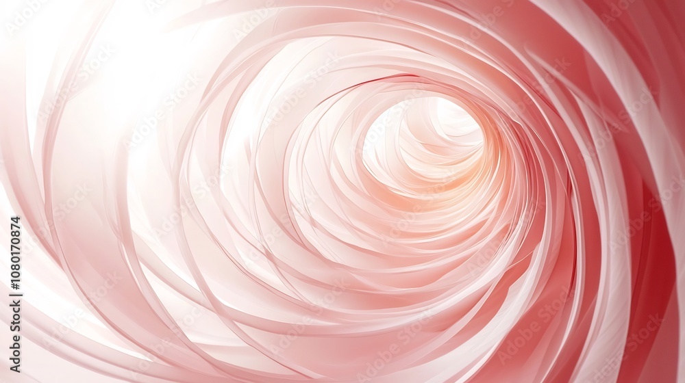 Poster soft pastel colored abstract circular design with warm and inviting open space ideal as a minimalist