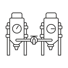 Brewery icon vector on white background