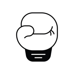 Boxing Gloves vector icon stock illustration