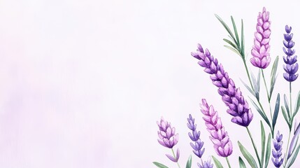 Beautiful lavender flowers against a soft, pastel background.