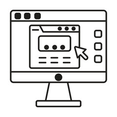 Application icon vector on white background