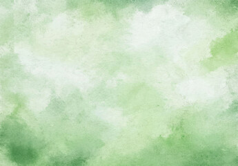 soft green watercolor background with textured, abstract appearance, evoking sense of calm and tranquility. Perfect for various design projects