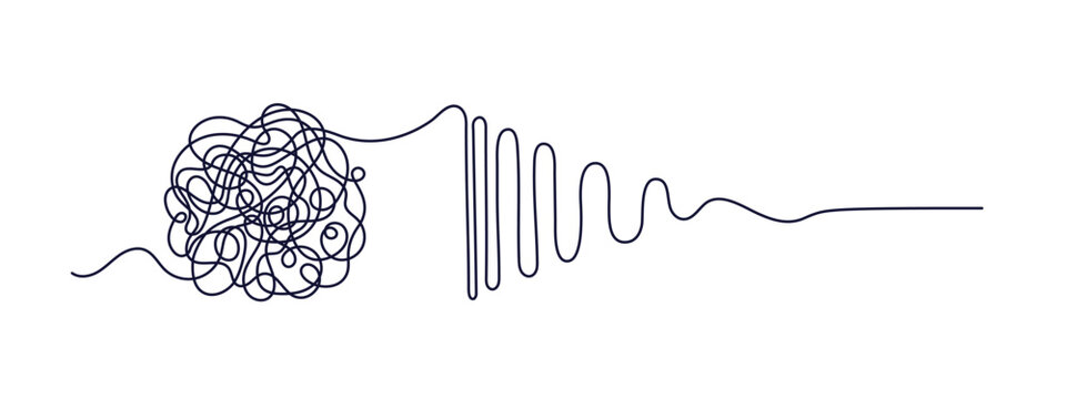 Chaos and order. Find solution. Unraveling tangle