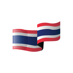 Thailand flag national emblem design vector