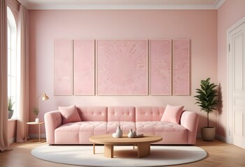 modern living room with sofa