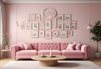 modern living room with sofa