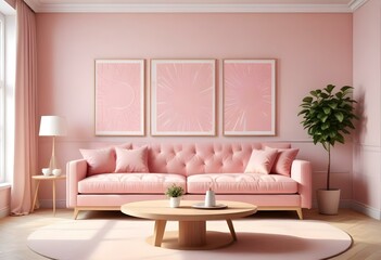 modern living room with sofa