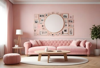 modern living room with sofa