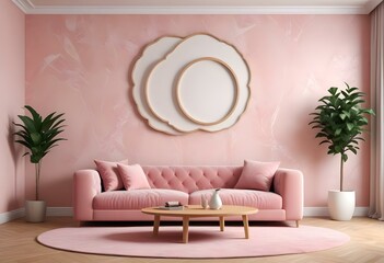 modern living room with sofa
