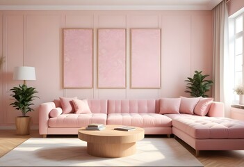 modern living room with sofa