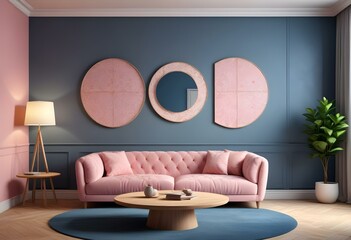 modern living room with sofa