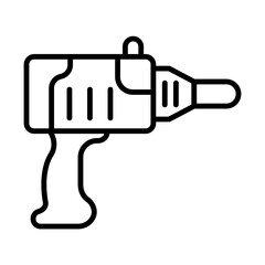 Obraz premium Heat Gun line icon