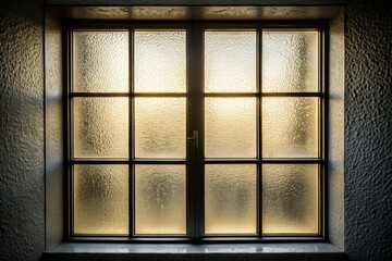 Ethereal White Turbid Glass Window Background with Grain for Creative Color Cast and Overlay Effects in Photography, Ideal for Artistic Projects and Visual Storytelling